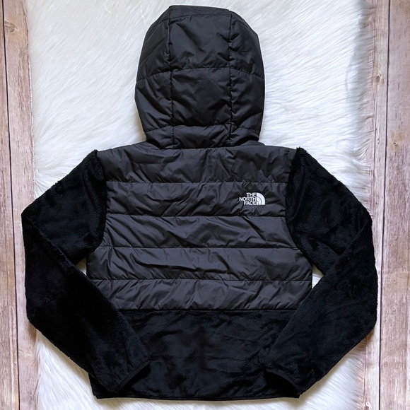 The North Face Girls’ Sherpa Nylon Jacket In Black - Picture 5 of 10